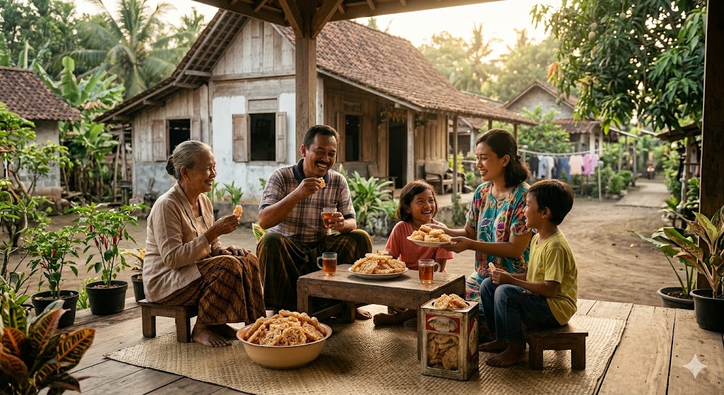 Renginang untuk camilan keluarga
